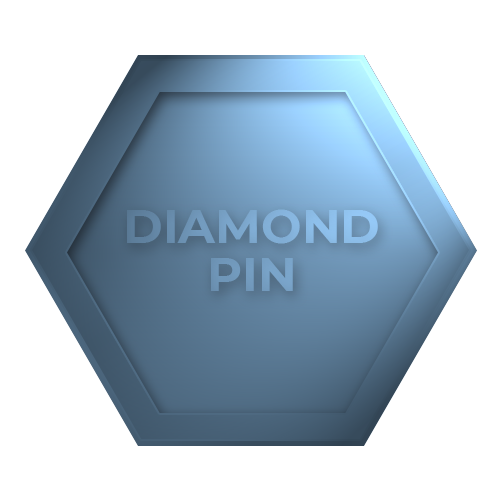 Diamond pin